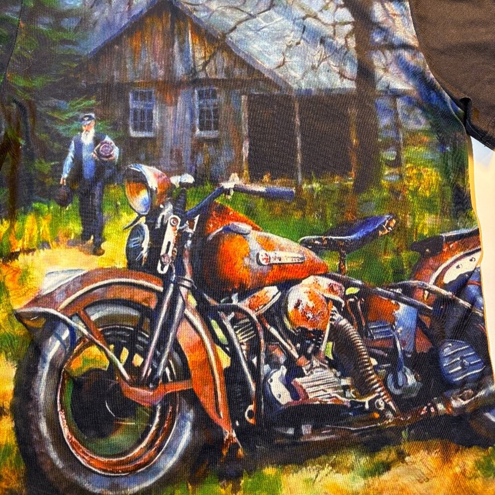 Unbranded Short Sleeved Henley Biker at Farm